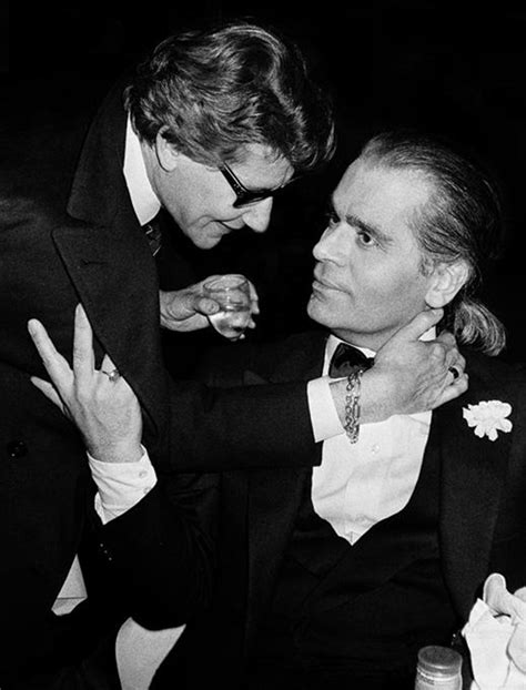 yves saint laurent and karl lagerfeld